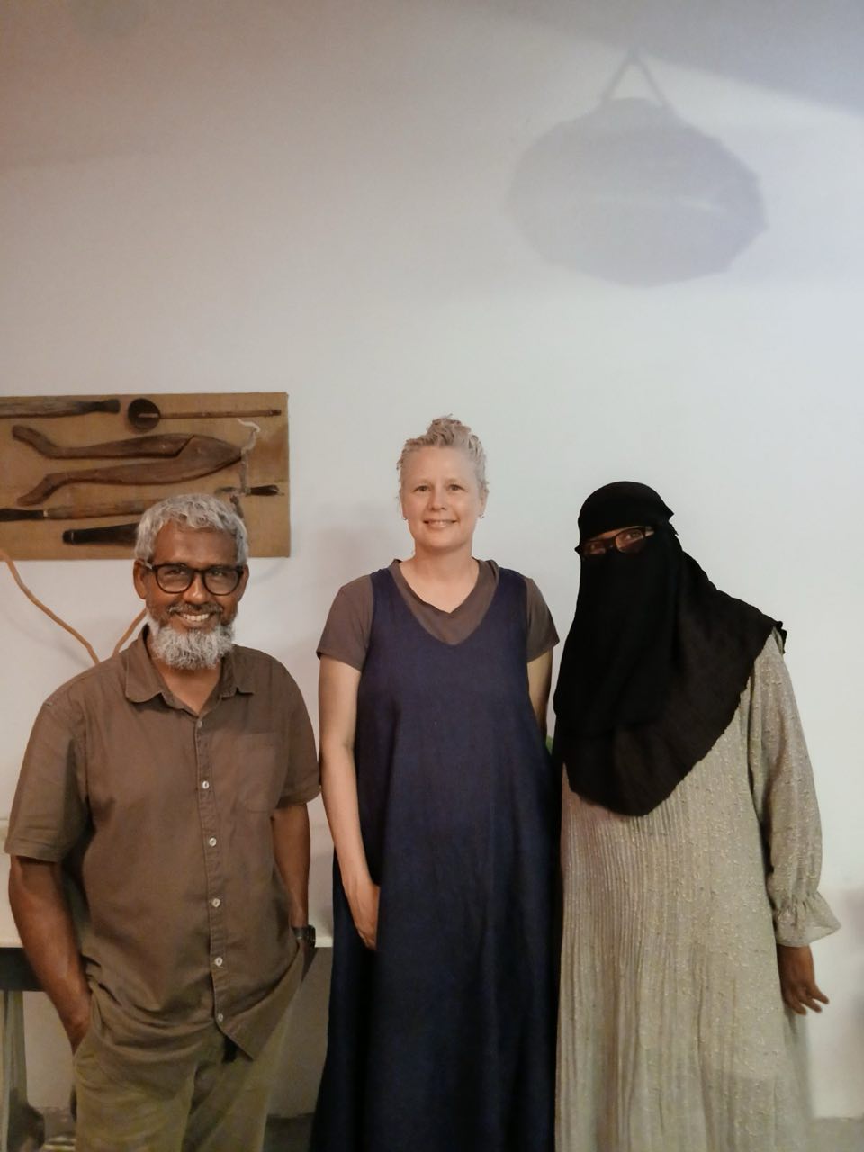 Adil, guest, and Aishath Ali at Carpaccio, Vaikaradhoo